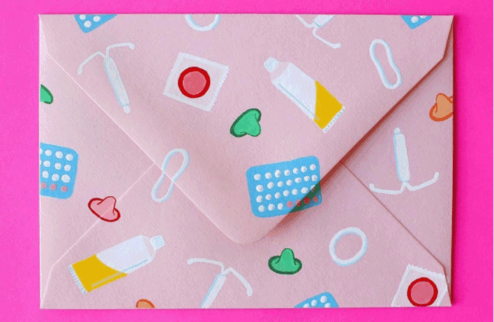 校園清新信紙信封設(shè)計制作  第2張